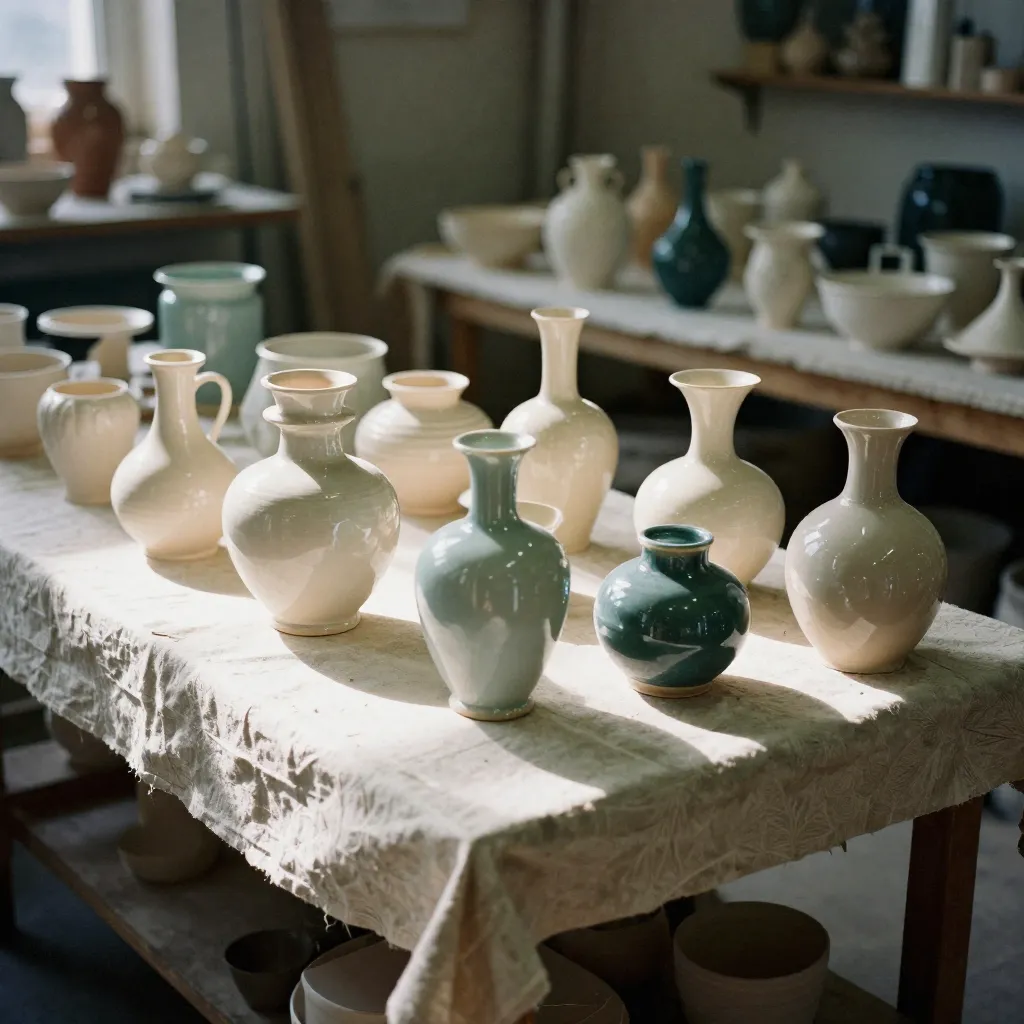 Studio workspace with natural light